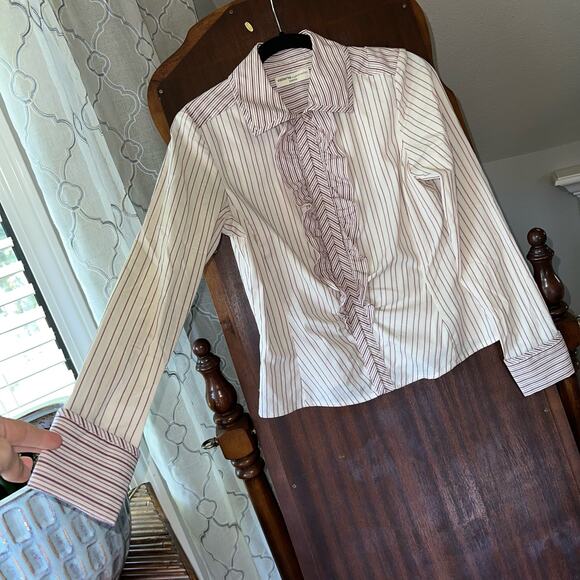 Valerie separates size small petite vintage hook closure top long sleeve - Picture 6 of 10